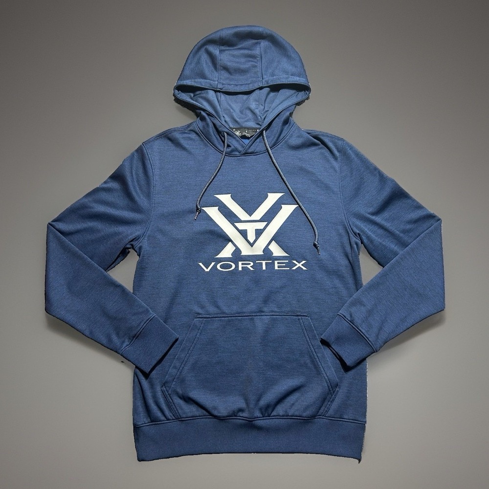 Vortex Optics Mens Everyday Core Logo Comfort Hoodie Navy Blue Small Pullover S